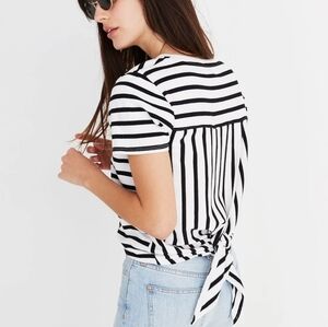 Madewell Striped Tie-Back Tee XS